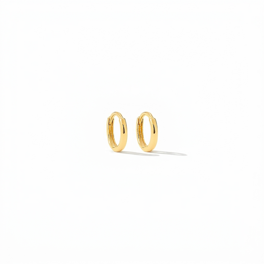 Mini Gold Hoop Earring • Dainty 14K Gold Pair Hoop