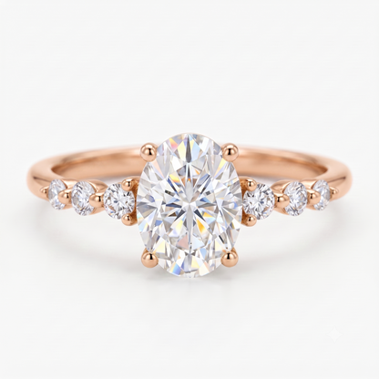 engagement rings oval cut diamond​


