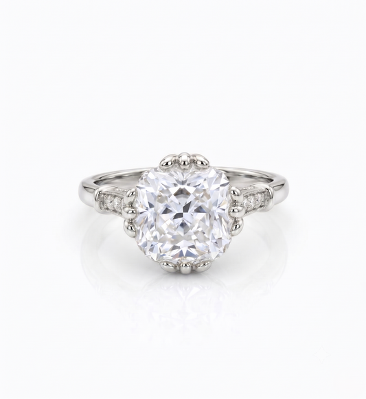 3.50 CT Cushion Cut Lab-Grown Diamond Engagement Ring