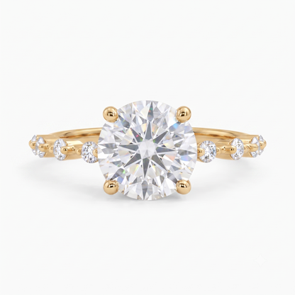 1.620 CT Round cut Lab-Grown Diamond Engagement Ring