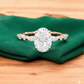 2.900 ct Oval Cut Lab Grown Diamond Engagement Ring