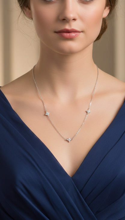 0.100 Ct Dainty Lab-Grown Diamond Necklace