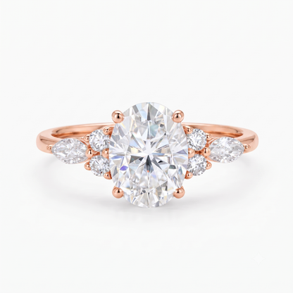1.750ct Oval Lab Grown Diamond Engagement Ring