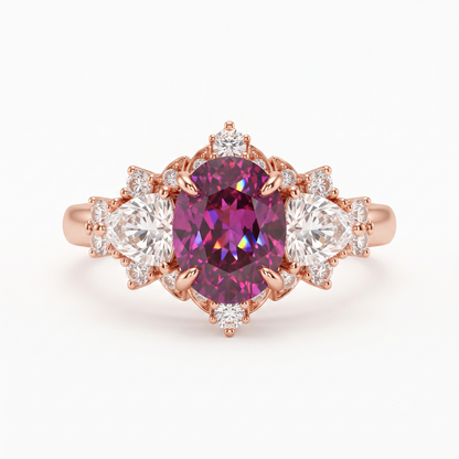 4.00ct Oval cut Lab-Grown engagement ring
