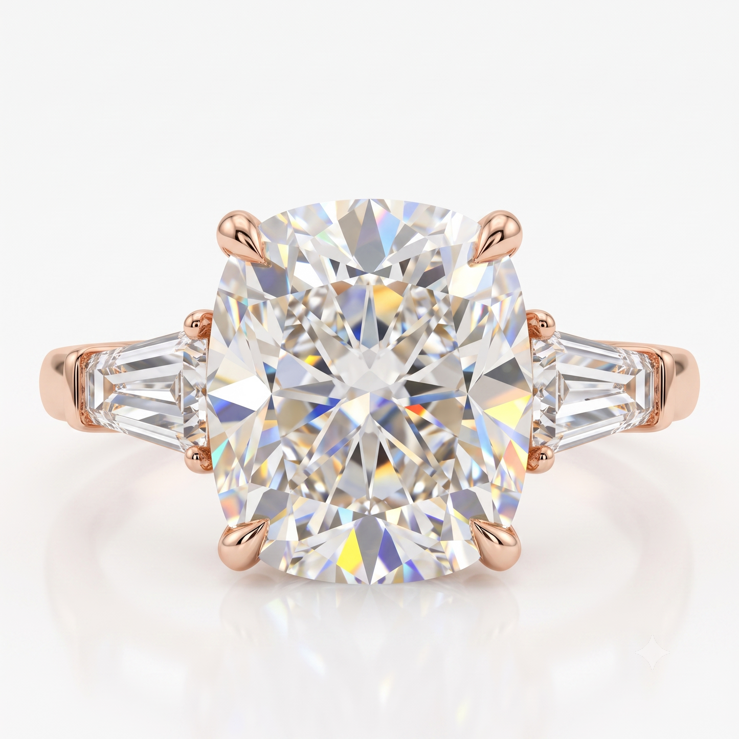 engagement cushion cut diamond ring​

