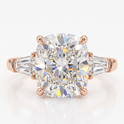 engagement cushion cut diamond ring​

