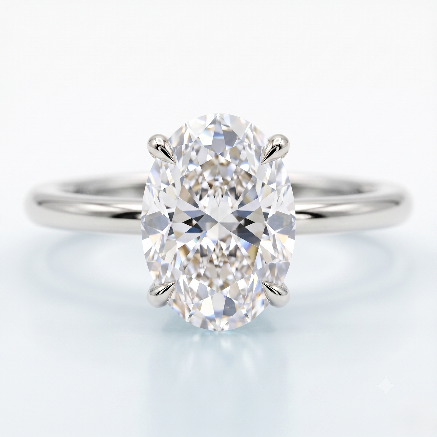 2.00ct Oval Cut Lab-Grown Engagement Ring