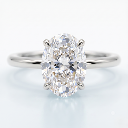 2.00ct Oval Cut Lab-Grown Engagement Ring