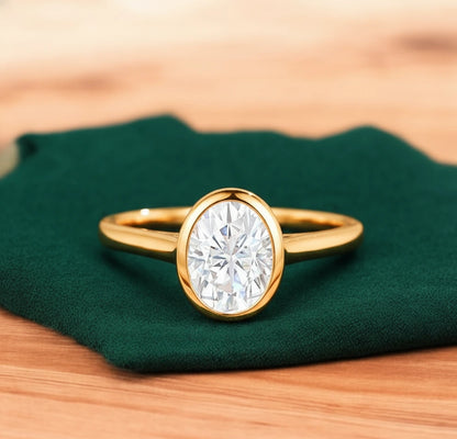 pear bezel ring
