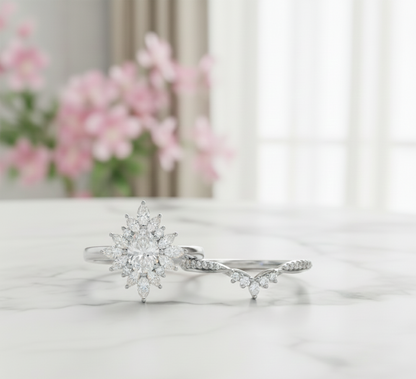 solitaire oval diamond ring
