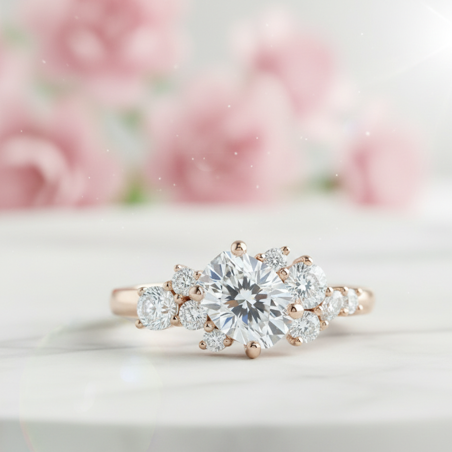 1.34 ct Oval Lab-Grown Engagement Ring