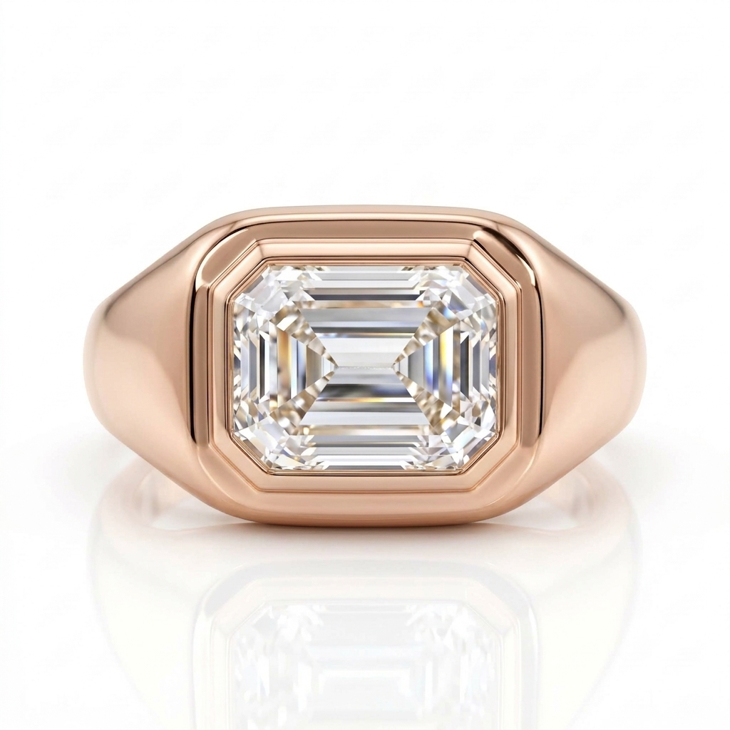 3.00tw Emerald Cut Lab-grown Solitaire Ring