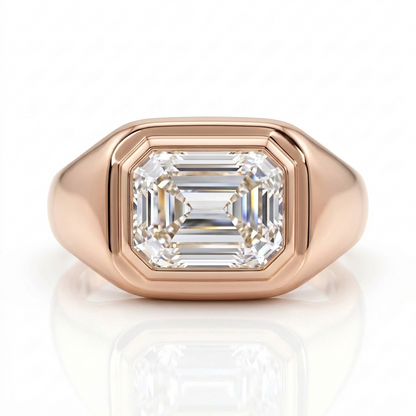 3.00tw Emerald Cut Lab-grown Solitaire Ring