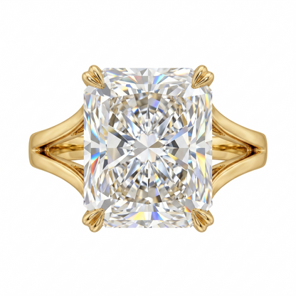 2.0tw Radiant Cut Grey Lab-Grown Engagement Ring