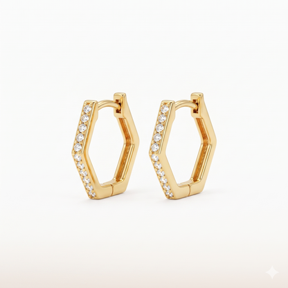 hexagon earrings​

