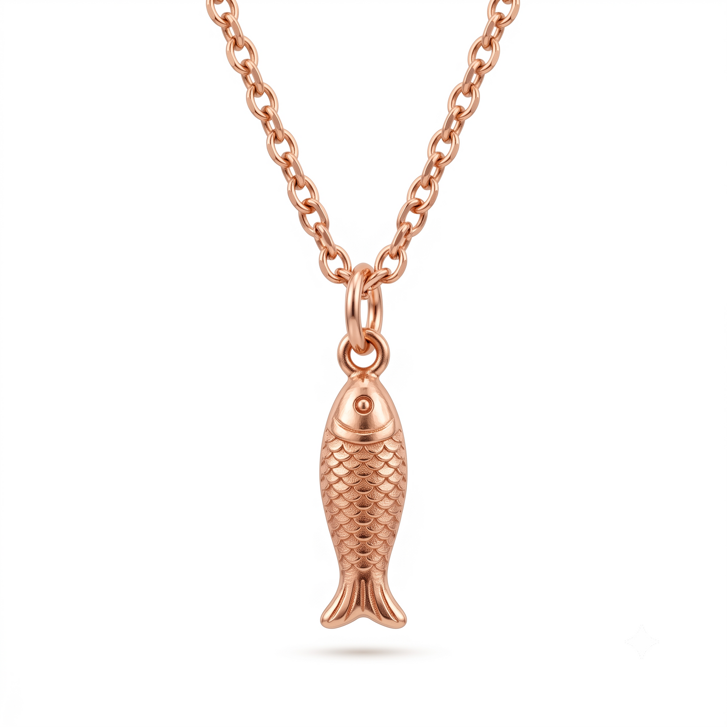 fish pendant in gold​

