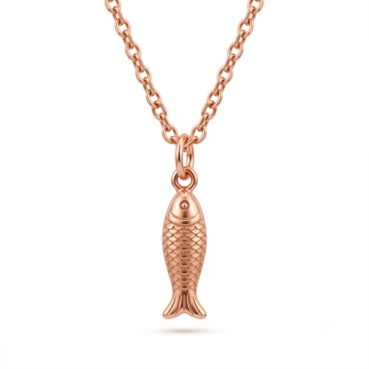 fish pendant in gold​

