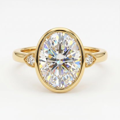 2.00ct Oval Cut Lab-Grown Solitaire Engagement Ring