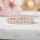 1.36 Ct Oval Moissanite Eternity Wedding Band
