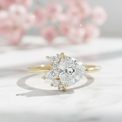 2.40 ct Trillion Cut Lab-Grown Diamond Engagement Ring