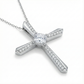 1.50Ct Cushion Lab-Grown Cross Necklace