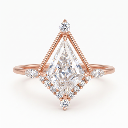1.700ct Vintage Kite-Cut Lab-Grown Diamond Engagement Ring