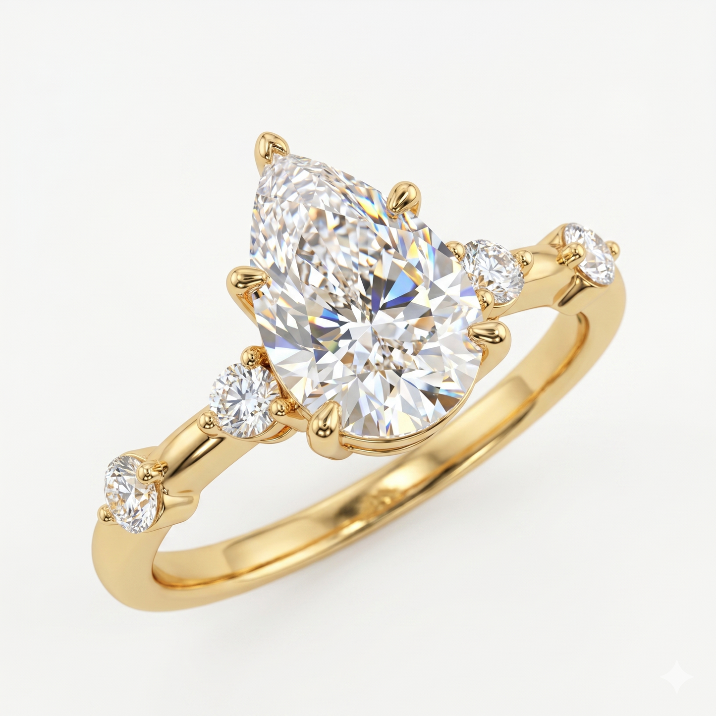 1.50 Carat Pear Cut Lab-Grown Engagement Ring