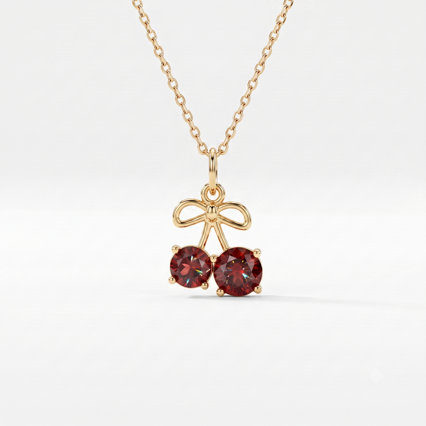 1.500ct Cherry Lab Grown Diamond Pendant Necklace