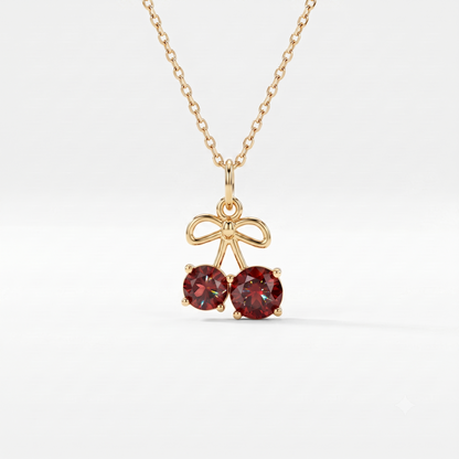 1.500ct Cherry Lab Grown Diamond Pendant Necklace