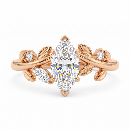 gold marquise ring​

