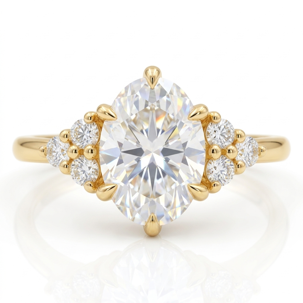 0.5 ct Oval Lab-Grown Diamond Engagement Ring