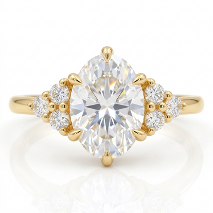 0.5 ct Oval Lab-Grown Diamond Engagement Ring