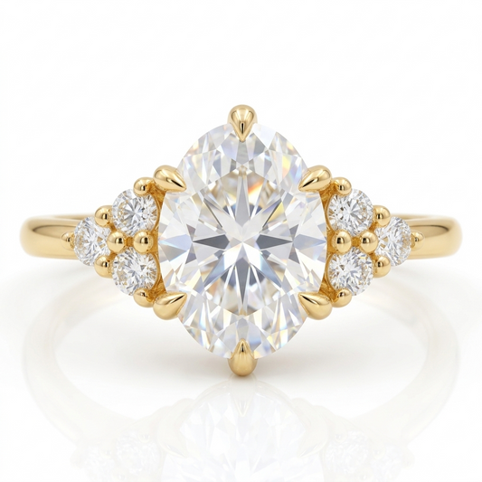 0.5 ct Oval Lab-Grown Diamond Engagement Ring
