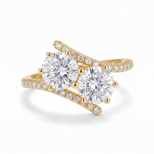 engagement rings two stones​

