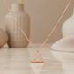 0.300 Ct Triangle Lab-Grown Diamond Necklace – 14K Gold Pendant