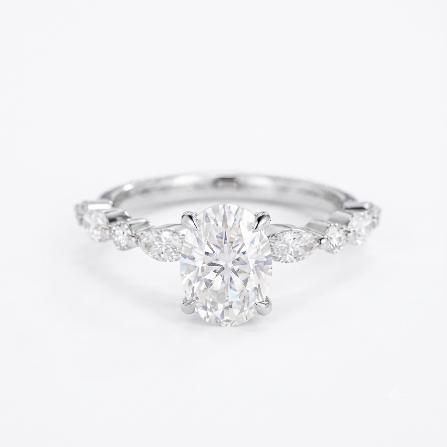 2.30 ct Oval Lab-Grown Diamond Engagement Ring
