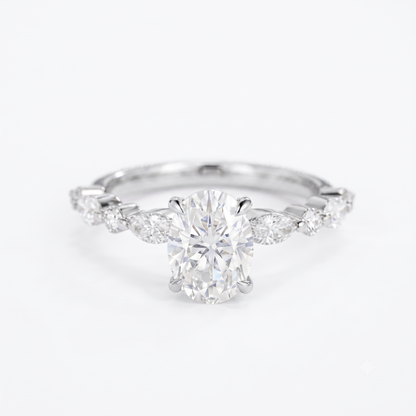 2.30 ct Oval Lab-Grown Diamond Engagement Ring