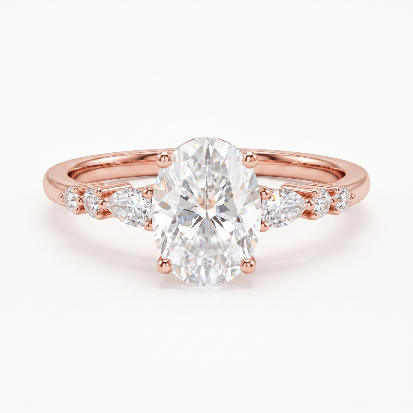 1.35 ct Oval Lab-Grown Diamond Ring | 14K Gold