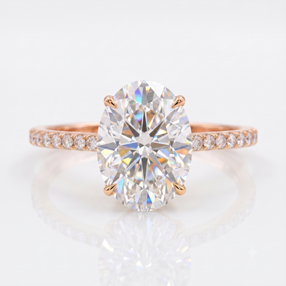 2.68 ct Oval Lab-Grown Diamond Engagement Ring – Ethical Luxury