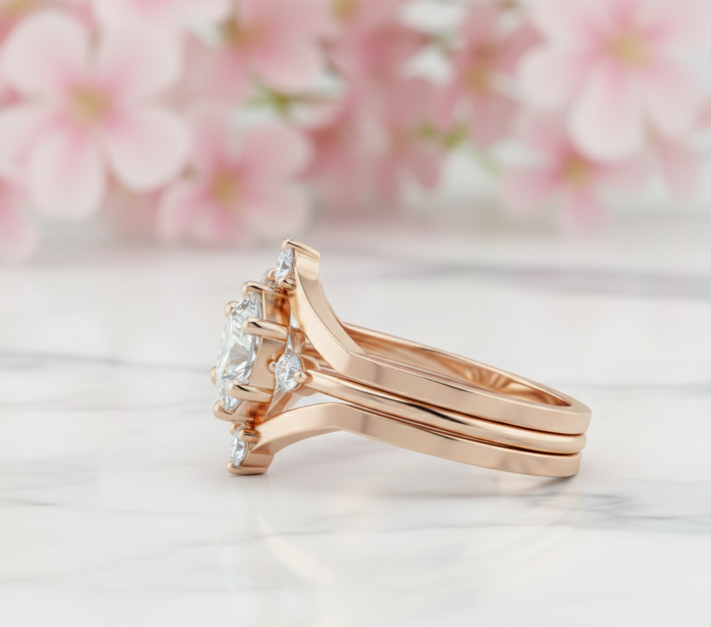 lab grown cushion cut diamond ring​

