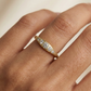0.12 Ct Lab-Grown Diamond Five-Stone Ring – 14K Gold Band