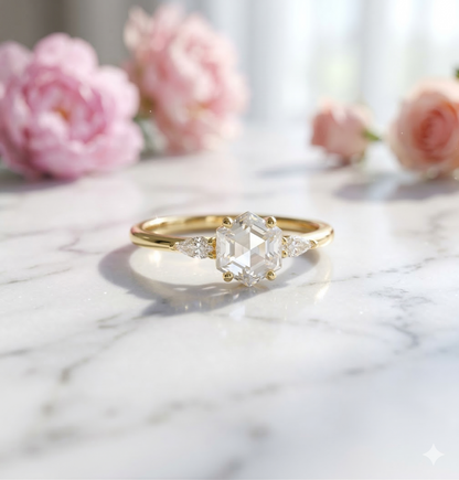 engagement rings hexagon​

