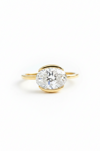 oval moissanite engagement rings