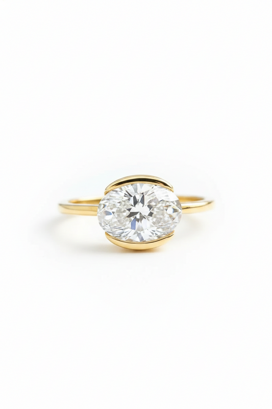 oval moissanite engagement rings