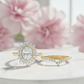 1.60 Ct Oval Moissanite Engagement & Bridal Ring Set