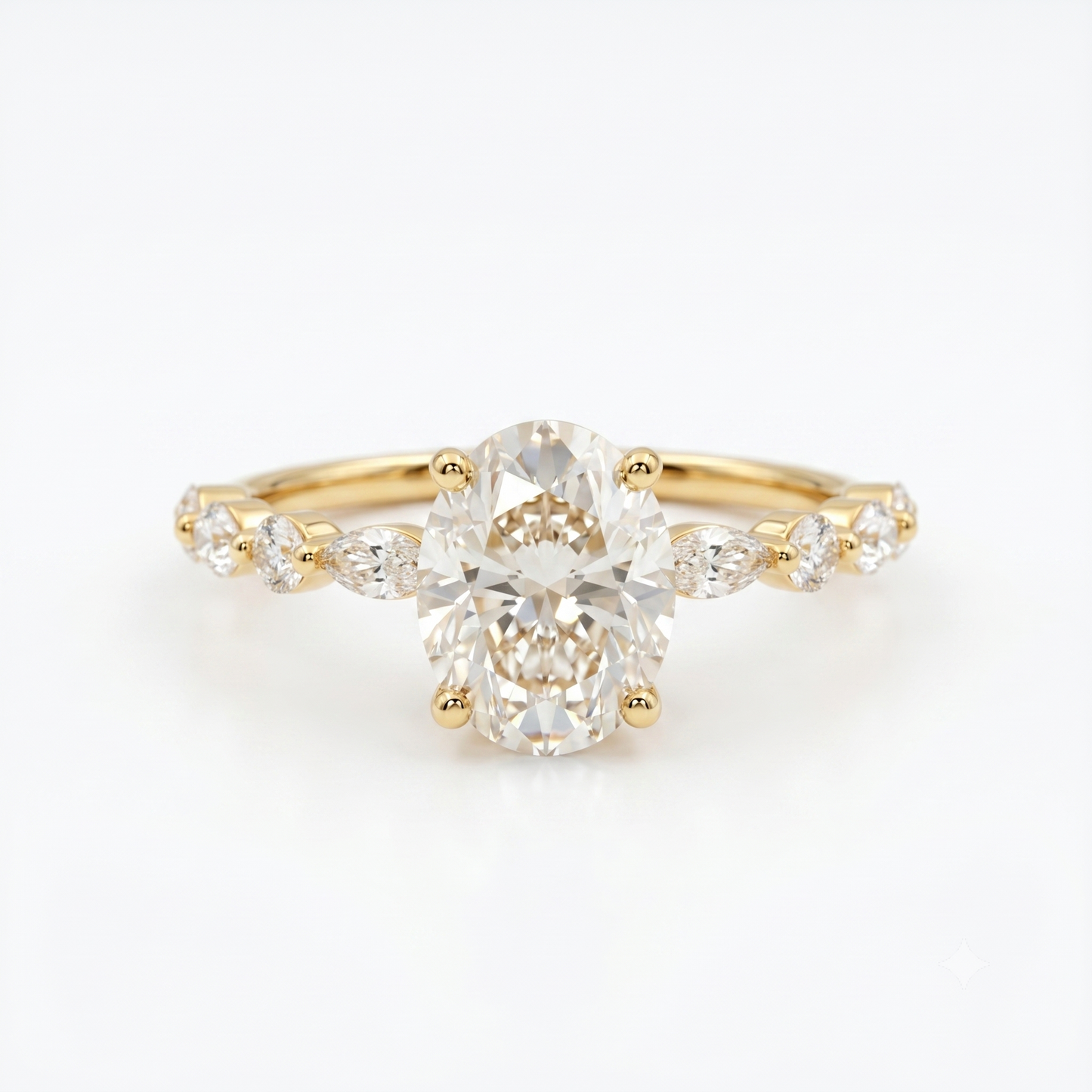 2.00ct Oval Cut Lab-Grown Engagement Ring