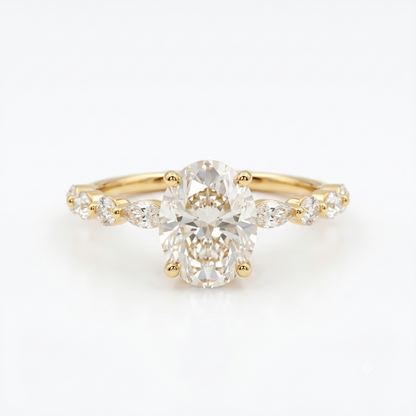 2.00ct Oval Cut Lab-Grown Engagement Ring