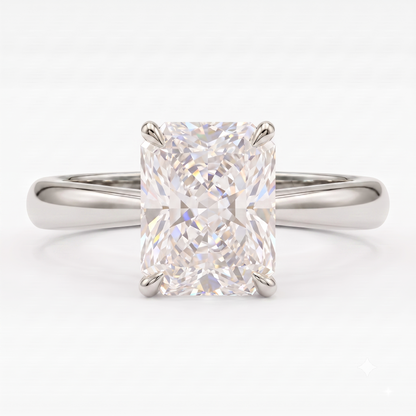 1.00CT Radiant Cut Lab Grown Diamond Engagement Ring