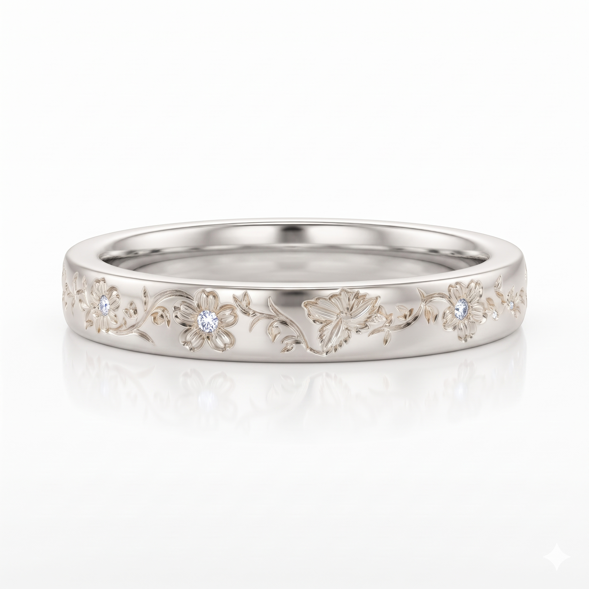 flower diamond ring