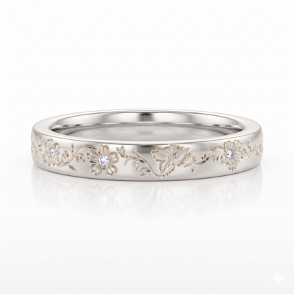 flower diamond ring